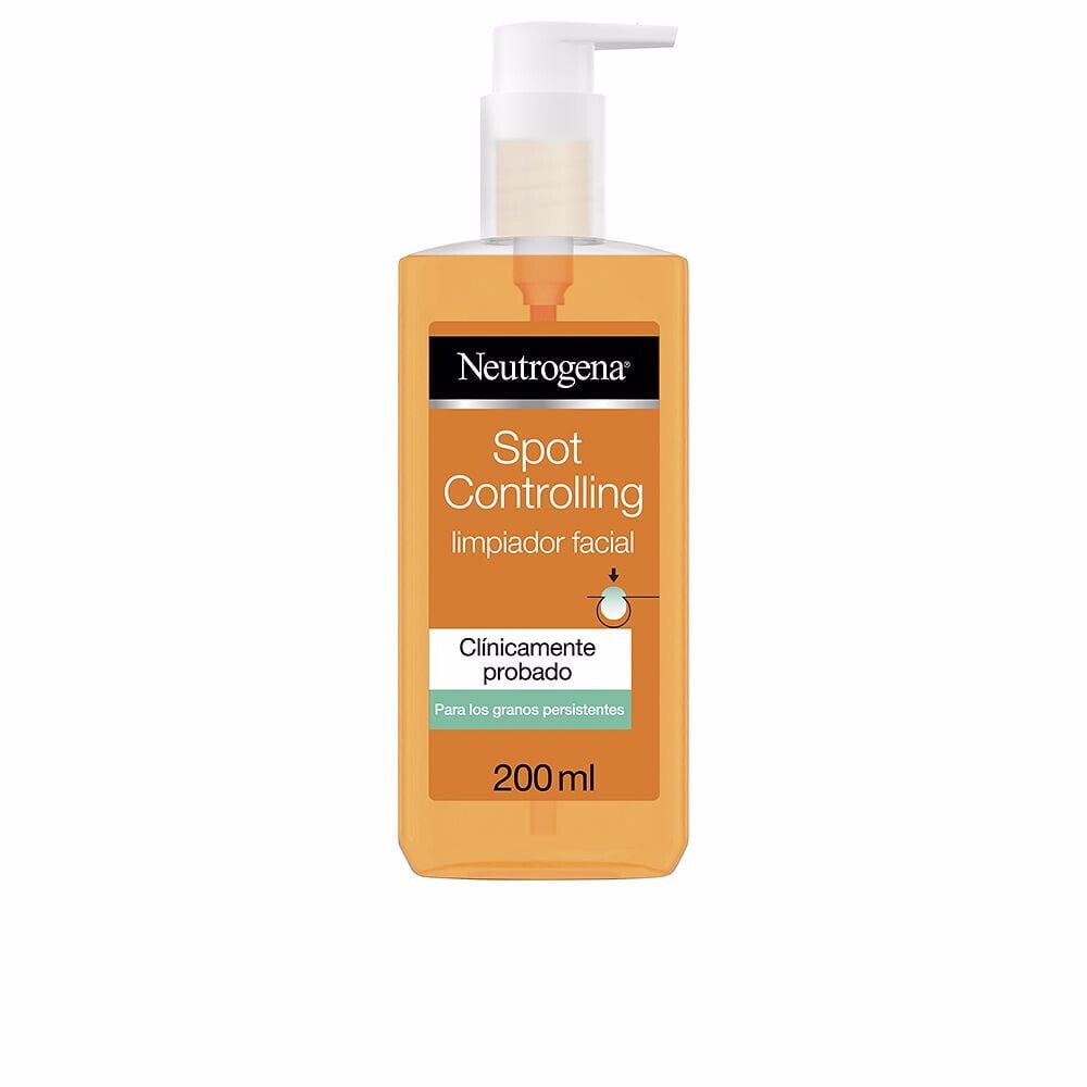 Neutrogena Spot Controlling Facial Cleanser Очищающий гель для лица для кожи склонной к прыщам 200 мл