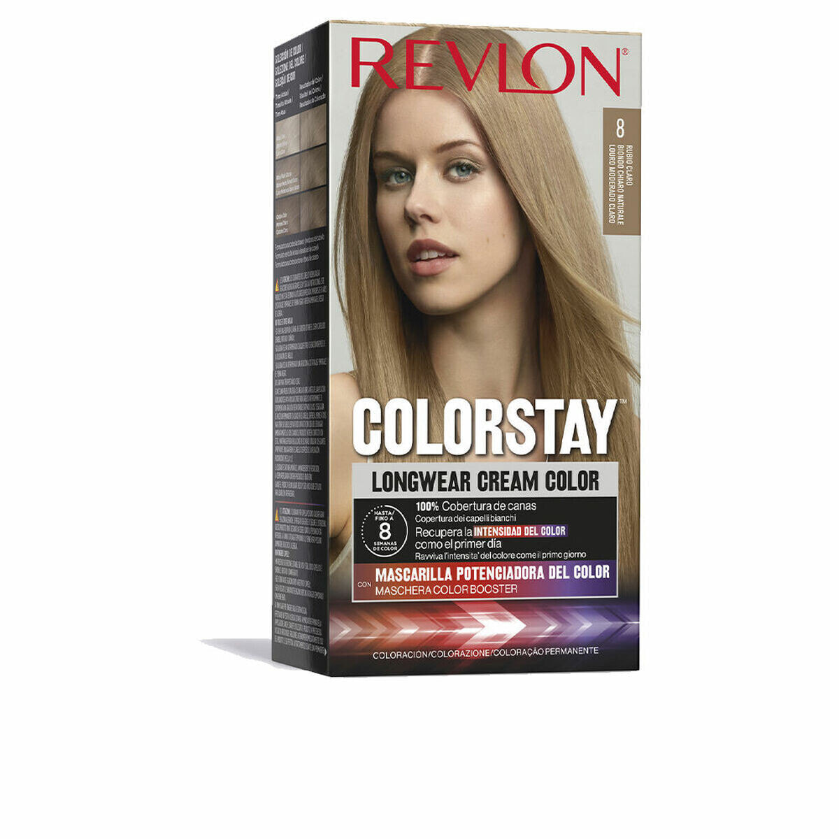 Permanent Dye Revlon Colorstay Light Blonde Nº 8