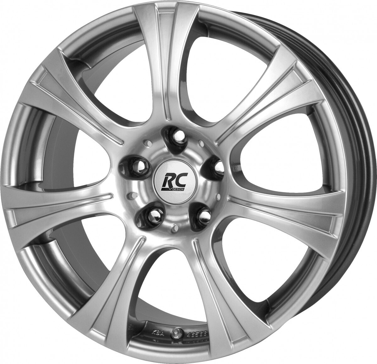 Колесный диск литой RC-Design RC15 chromsilber lackiert 8.5x18 ET48 - LK5/112 ML66.6