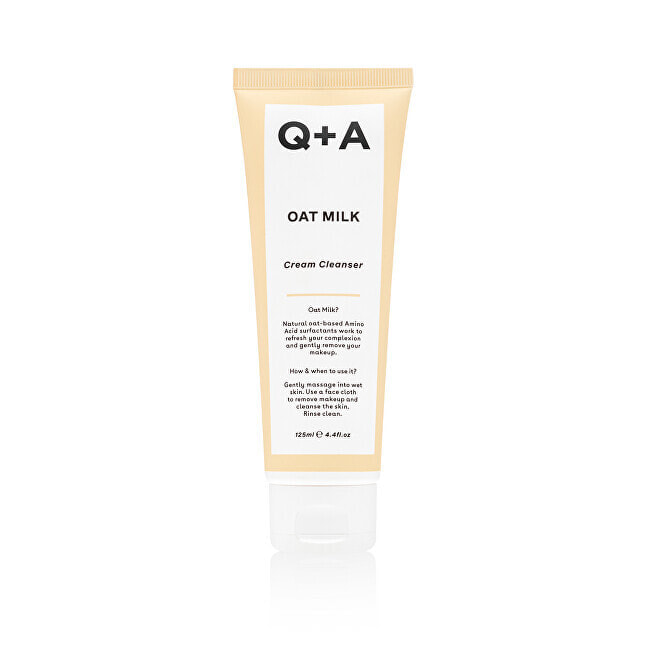 Q + A Oat Milk Creamy Cleanser Освежающий и успокаивающий очищающий крем с экстрактом овса 125 мл