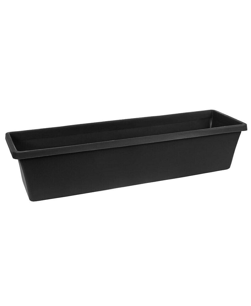 Bloem living TRB2400 Window Box Planter, Black - 24 inches