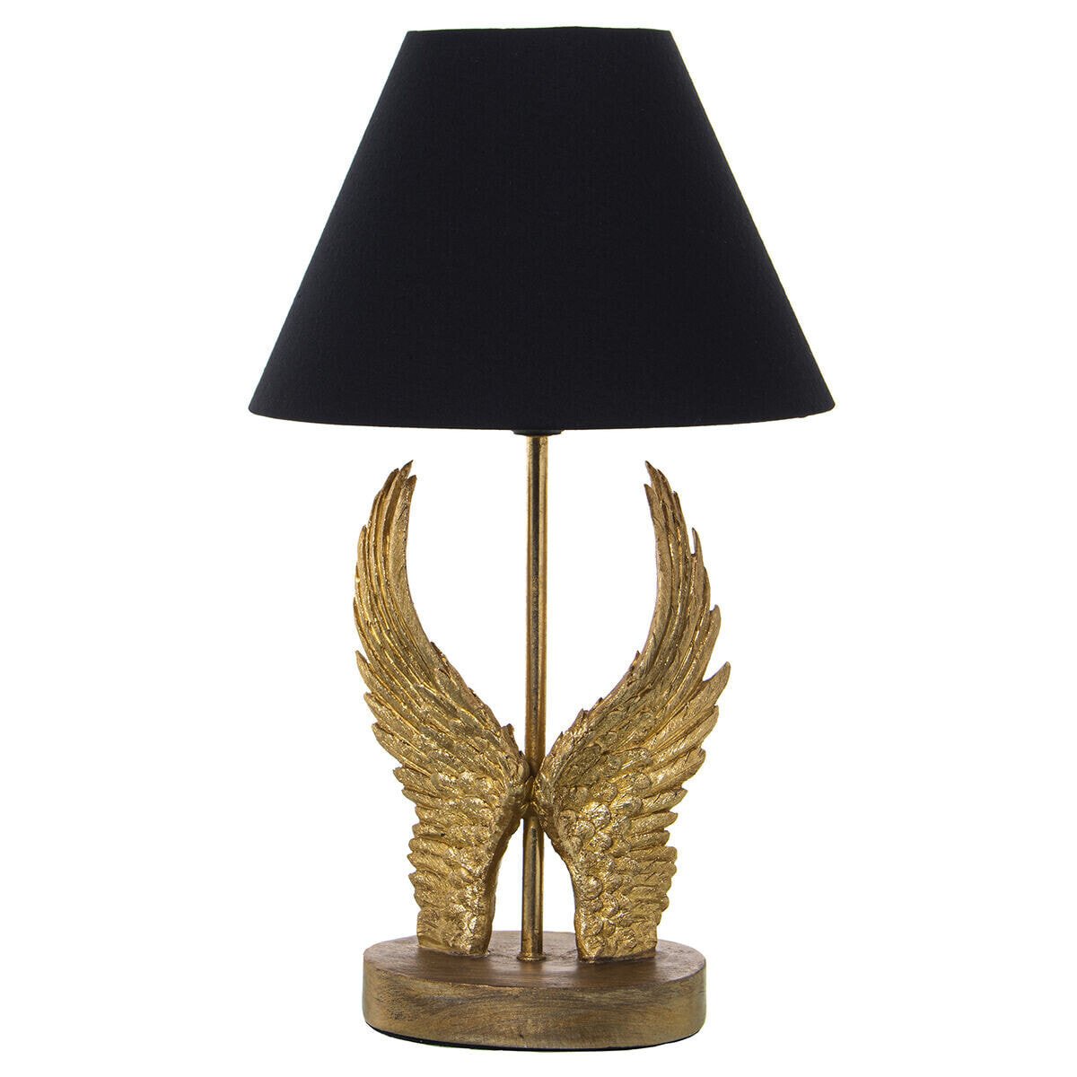 Desk lamp Alexandra House Living Black Gold Golden Plastic 40 W 26 x 44 x 26 cm Wings