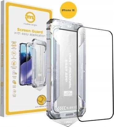 MOBILE ORIGIN Mobile Origin Yellow Screen Guard with easy application, iPhone 16