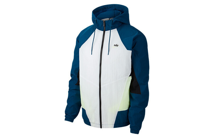 Nike Heritage Windrunner 梭织Logo拼色运动夹克复古外套 男款 力量蓝 / Ветровка Nike Heritage Windrunner CJ4359-499