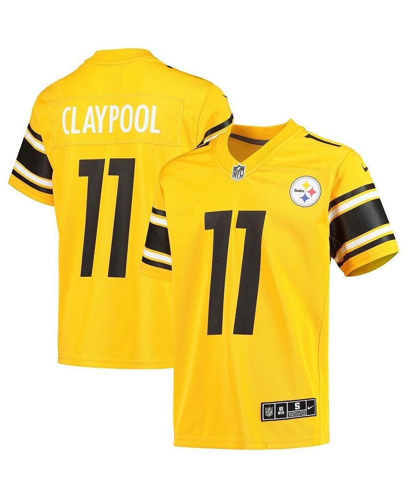 Nike boys Chase Claypool Gold-Tone Pittsburgh Steelers Inverted Team Game Jersey