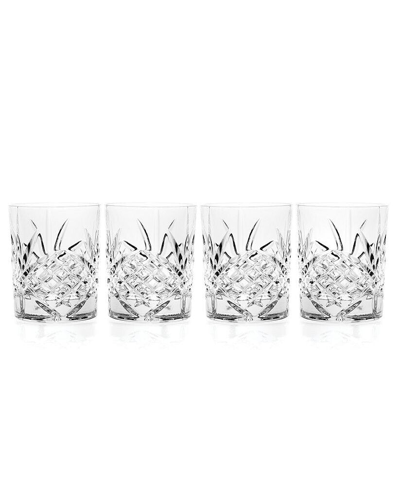 Dublin Double Old Fashioned Glasses Set, 4 Pieces