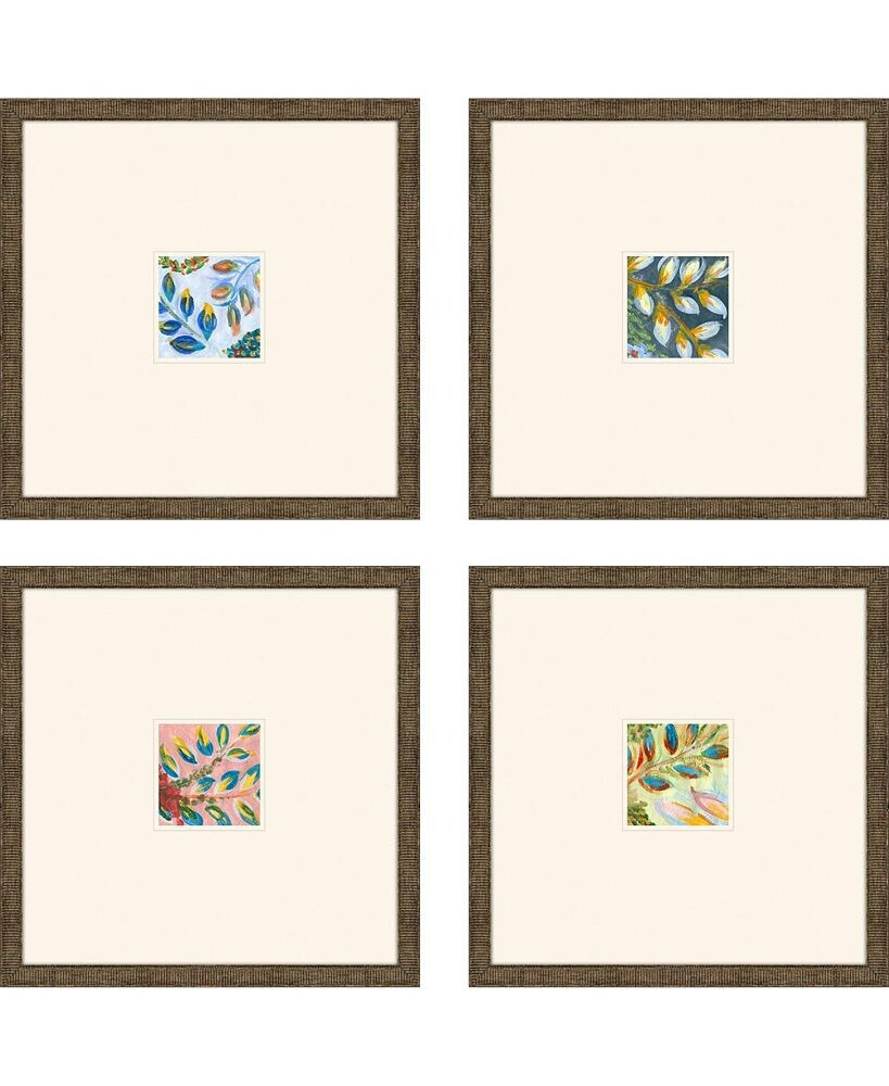 Paragon Picture Gallery botanical III Framed Art, Set of 4