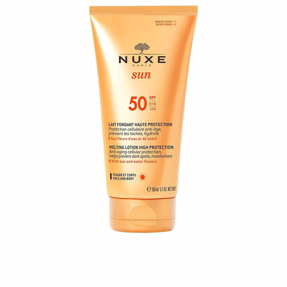 Nuxe Sun Melting Lotion Spf50 Антивозрастной солнцезащитный крем для лица и тела 150 мл