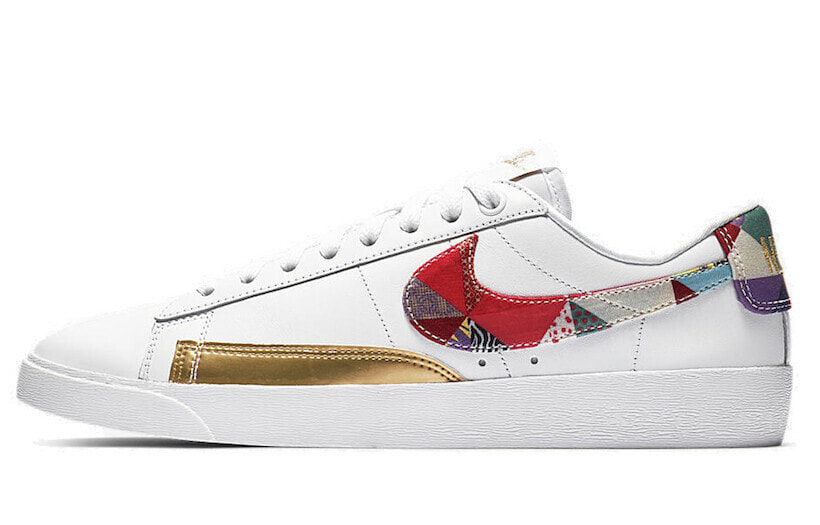 Nike Blazer Low Chinese New Year CNY 百家衣 新年 防滑轻便 低帮 板鞋 女款 本白 / Кроссовки Nike Blazer Low Chinese New Year CNY BV6655-116