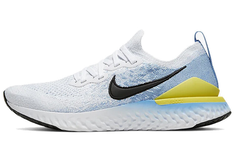 Nike Epic React Flyknit 2 编织 运动 低帮 跑步鞋 女款 蓝黄 / Кроссовки Nike Epic React Flyknit 2 BQ8927-106