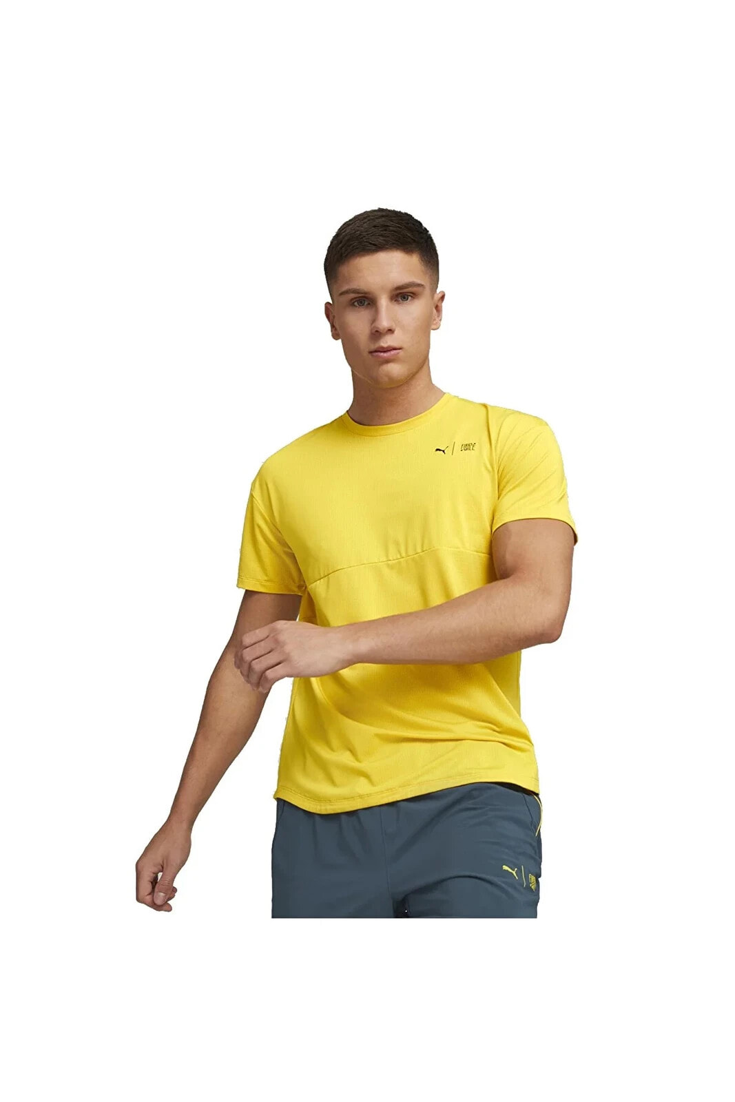 M First Mile Erkek Sarı Koşu T-shirt 52322741