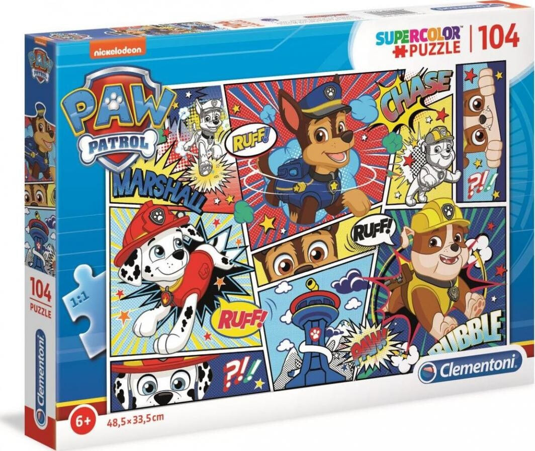 Clementoni Puzzle 104 elementów Psi Patrol