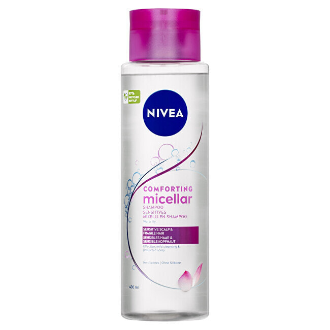 Nivea Fortifying Micellar Shampoo Укрепляющий и мягко очищающий мицеллярный шампунь для чувствительной кож головы  400 мл