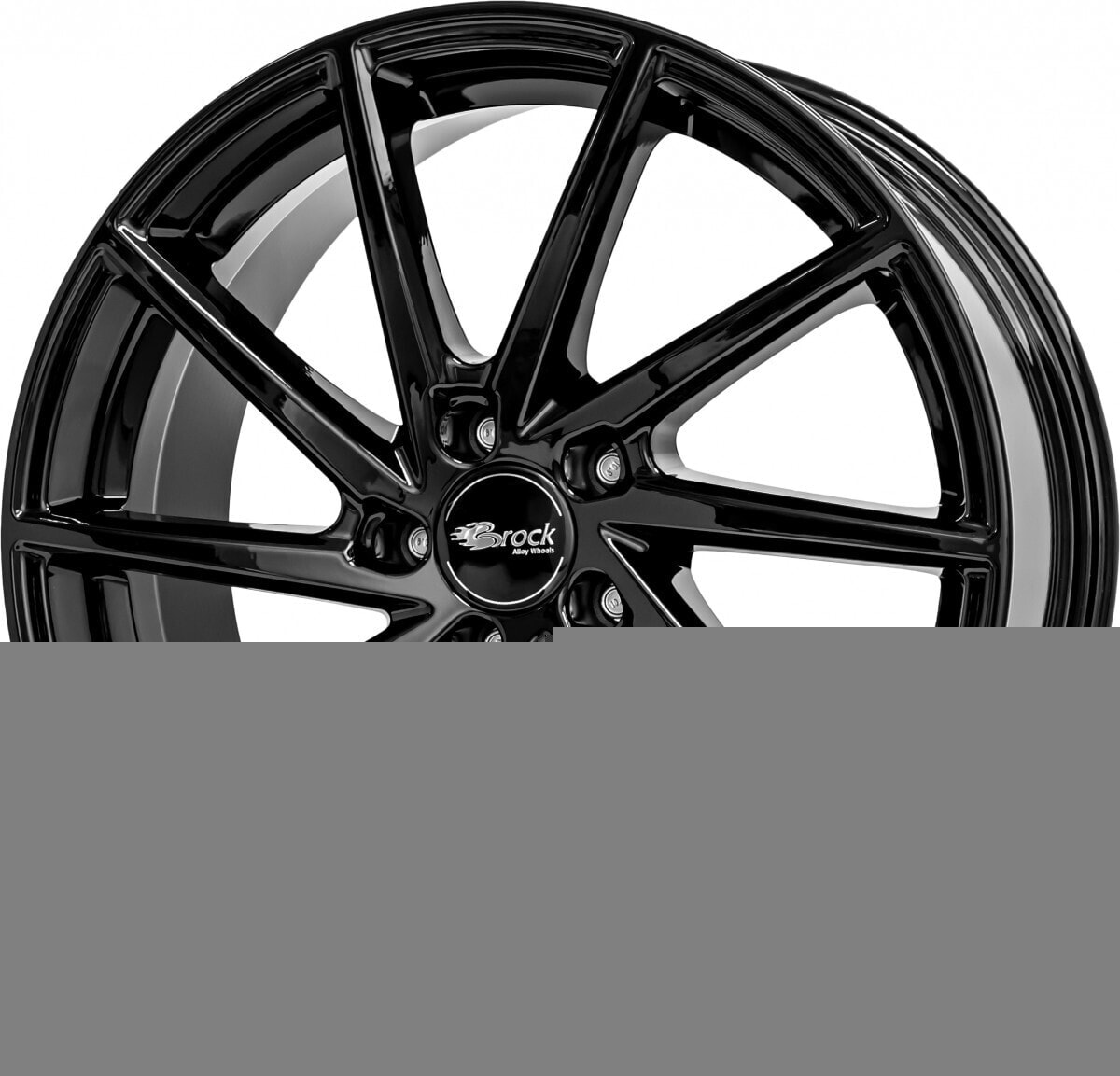 Колесный диск литой Brock B37 schwarz lackiert 8x18 ET50 - LK5/112 ML57.1