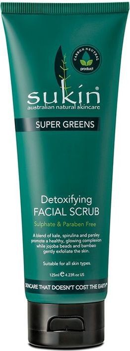 SUPER GREENS Sukin Detoxifying face scrub 125ml