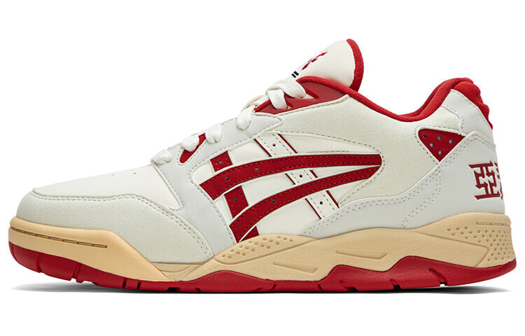 Asics Gel-Fuse Vintage Basketball Shoes Unisex Low-Top White Red