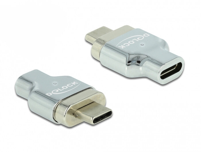 DeLOCK 66433 кабельный разъем/переходник Thunderbolt 3/ USB C Серебристый
