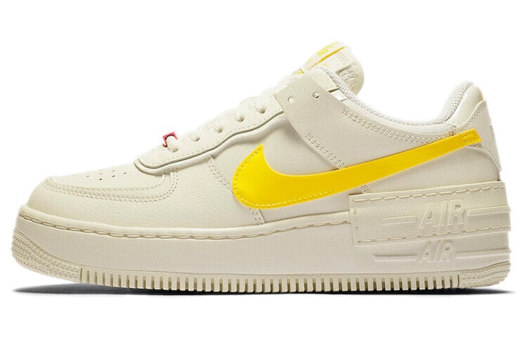 Nike Air Force 1 Low Shadow 空军一号 复古休闲 马卡龙 低帮 板鞋 男女同款 米黄 / Кроссовки Nike Air Force 1 Low Shadow CZ0375-100