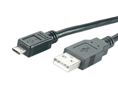 MediaRange MRCS138 USB кабель 1,2 m 2.0 USB A Micro-USB B Черный