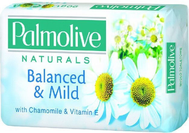 Palmolive Naturals Balanced & Mild Soap Bar Кусковое мыло для рук с экстрактом ромашки и витамином Е  90 г