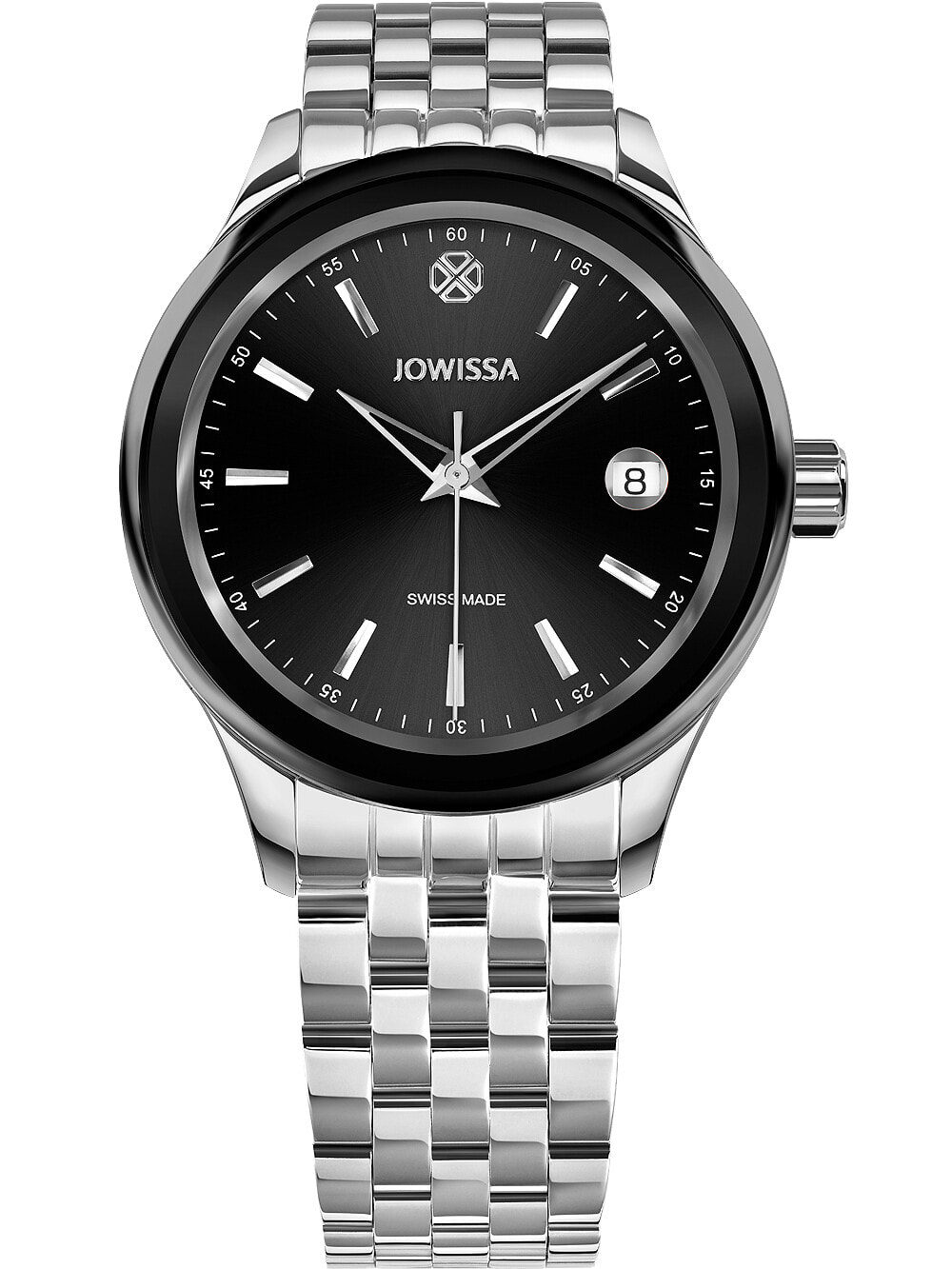 Мужские наручные часы с серебряным браслетом Jowissa J4.235.M Tiro Unisex 38mm 5ATM