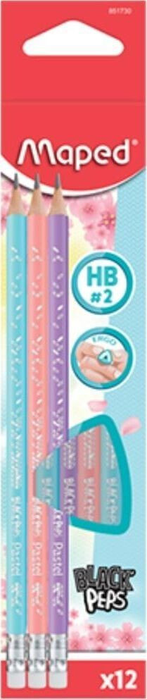 Maped Blackpeps Pastel HB pencil with eraser (12 pcs) MAPED