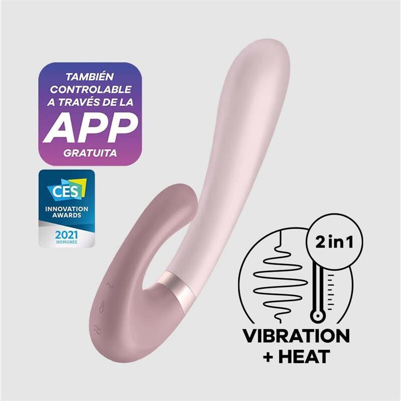 Вибратор Satisfyer Heat Wave Heat Function Vibe Mauve with APP