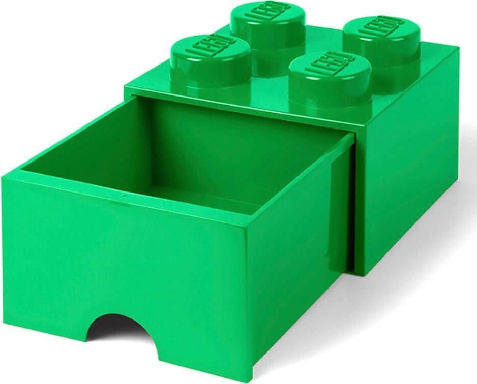 Контейнер Lego для хранения игрушек, 25 x 25 x 18 см, зеленый цвет