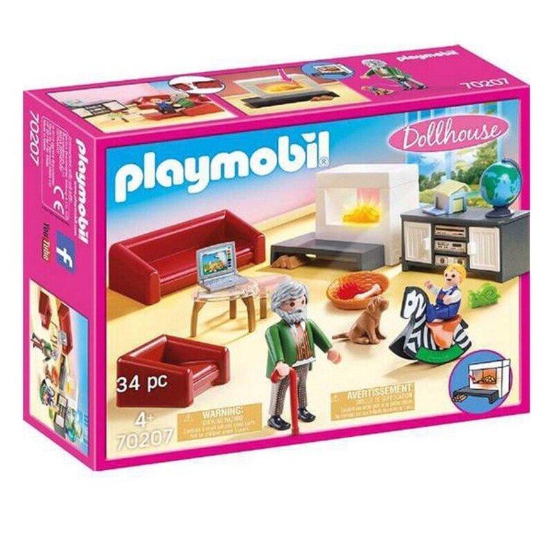 Конструктор Playmobil Dollhouse 70207 Удобная гостиная,34 деталей