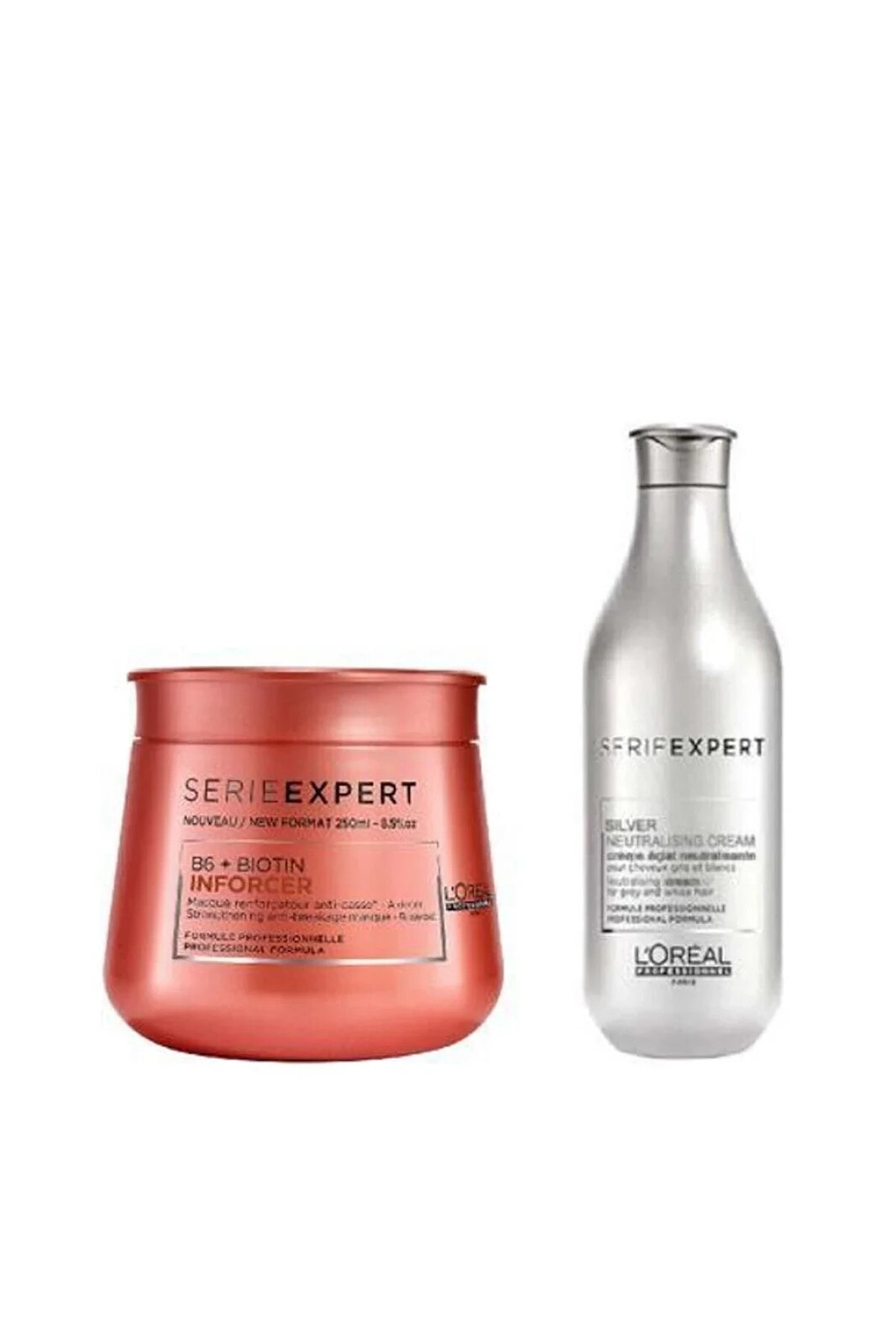 Loreal Serie Expert Silver Krem 100 ml Inforcer B6 Biotin Maske 250 ml 558956116507