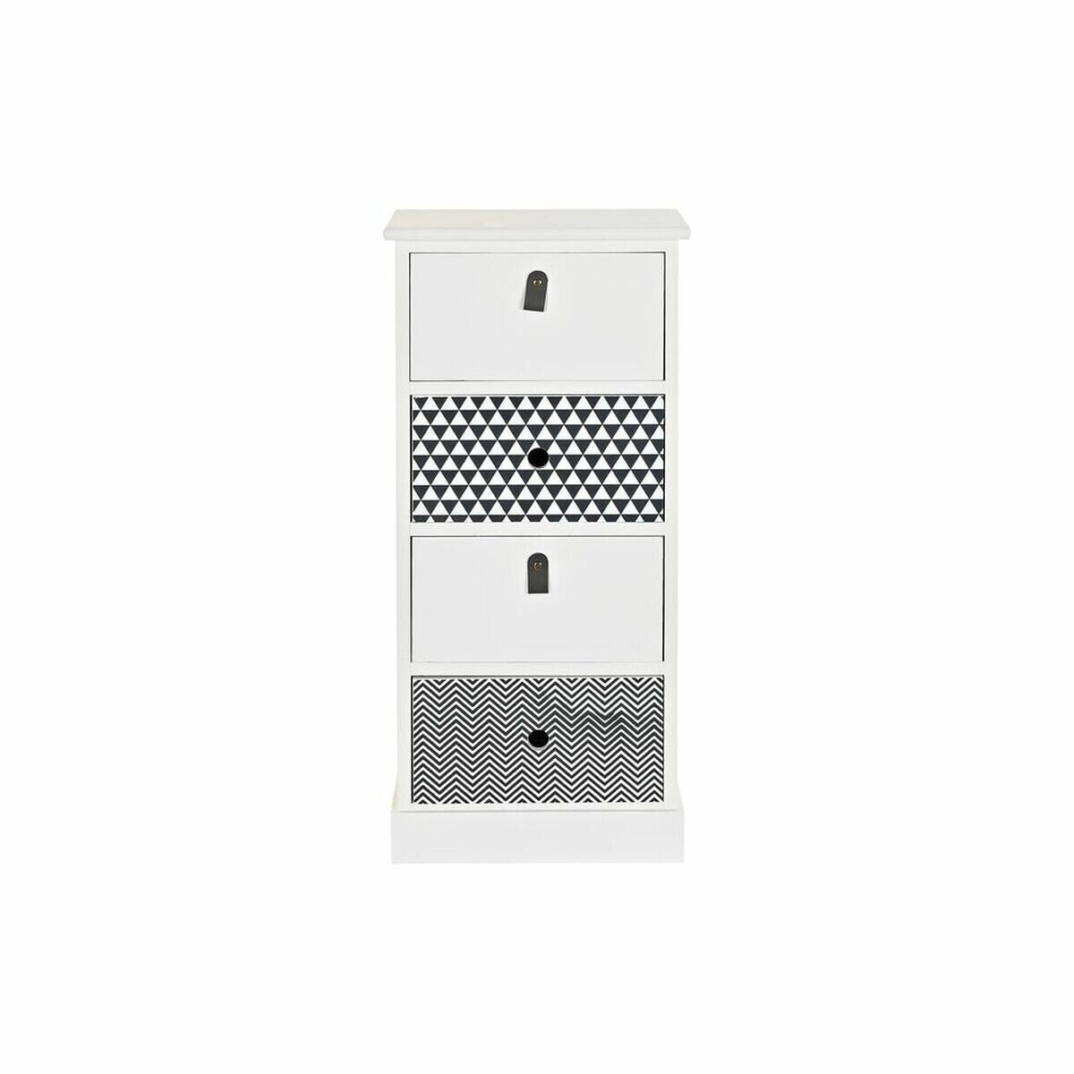 Chest of drawers DKD Home Decor Grey White Paolownia wood (36 x 25 x 79 cm)
