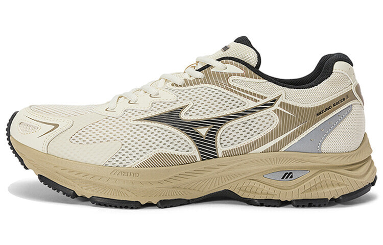 Mizuno Racer S 缓震 透气 低帮 跑步鞋 男女同款 灰黑 / Кроссовки Mizuno Racer S D1GH223505