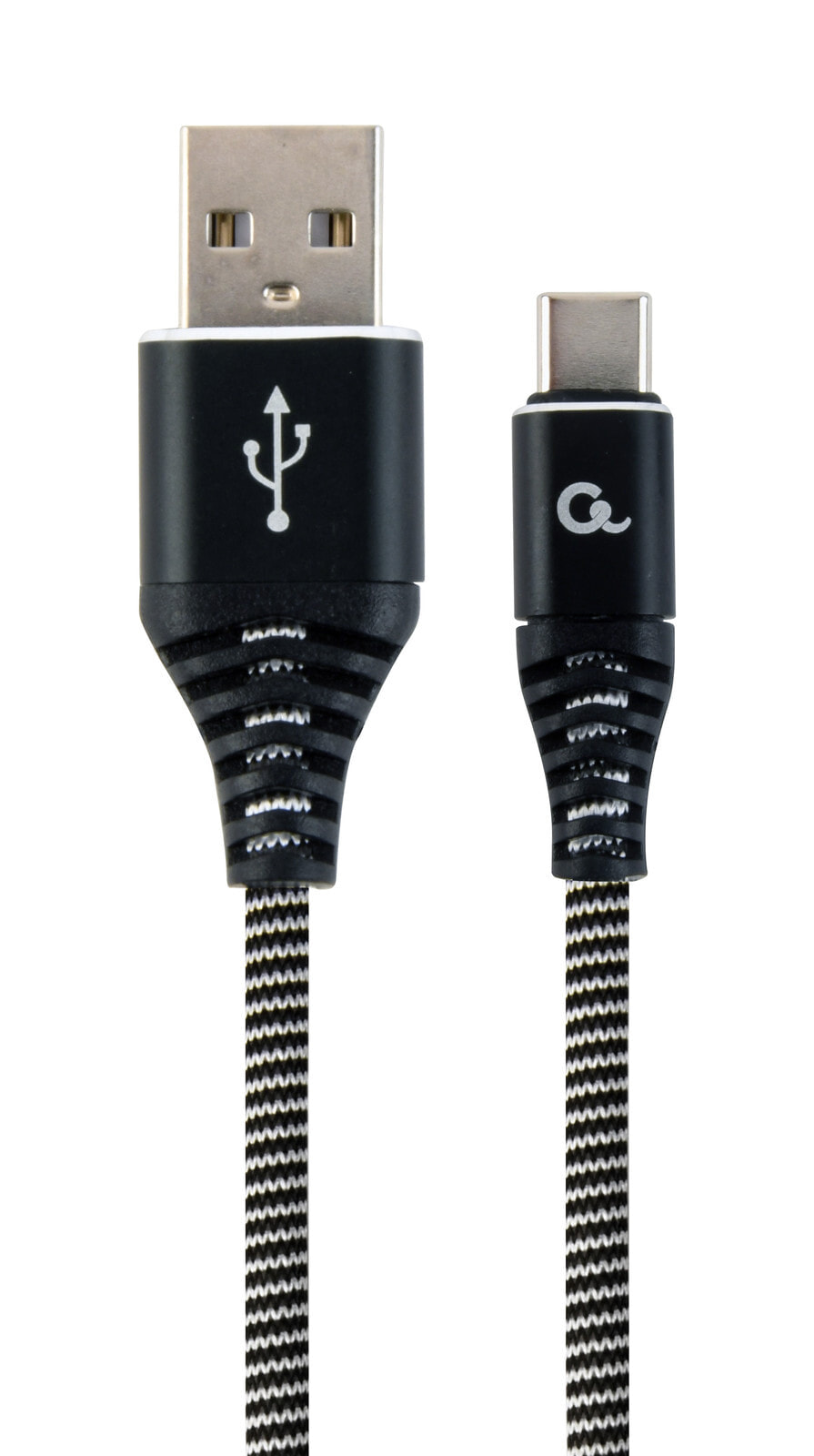 Gembird CC-USB2B-AMCM-2M-BW USB кабель USB 2.0 USB A USB C Черный, Белый