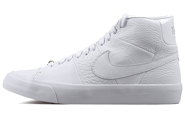 Nike Blazer Mid QS 金扣 高帮 板鞋 男款 金扣纯白 / Кроссовки Nike Blazer Mid QS AR8830-100