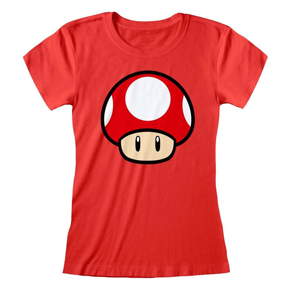 HEROES Official Nintendo Super Mario Power Up Mushroom Short Sleeve T-Shirt