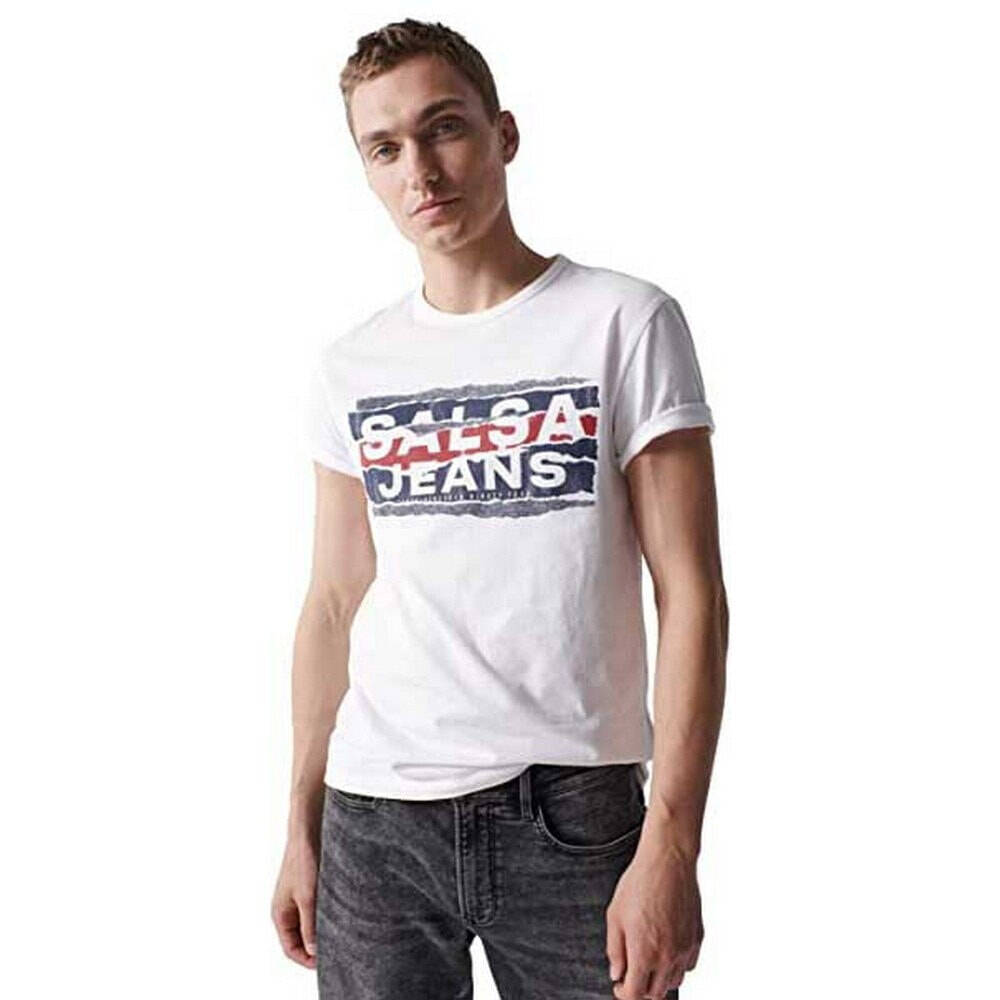 SALSA JEANS Slim Branding Effect Short Sleeve T-Shirt