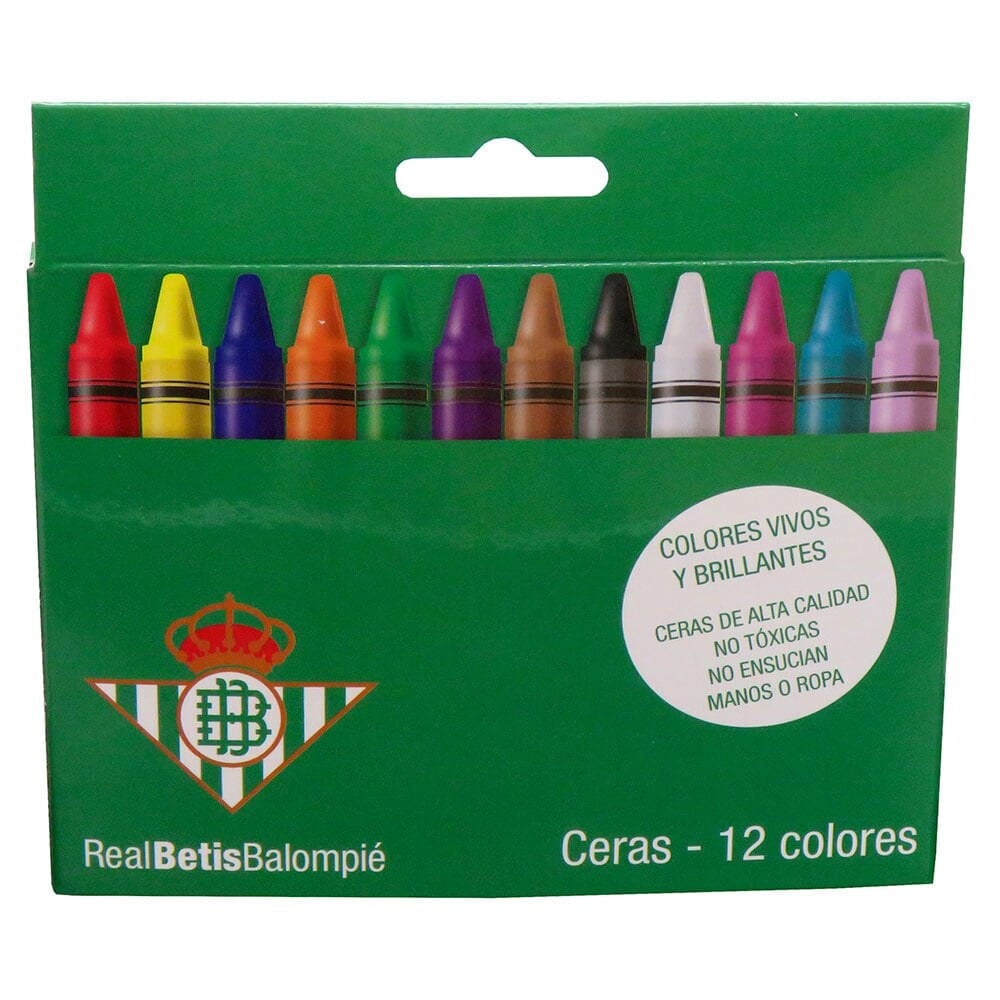 REAL BETIS 12 Color Crayons
