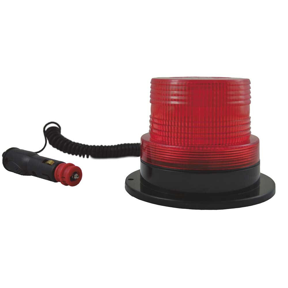 JBM Low profile rotating flashing beacon - red