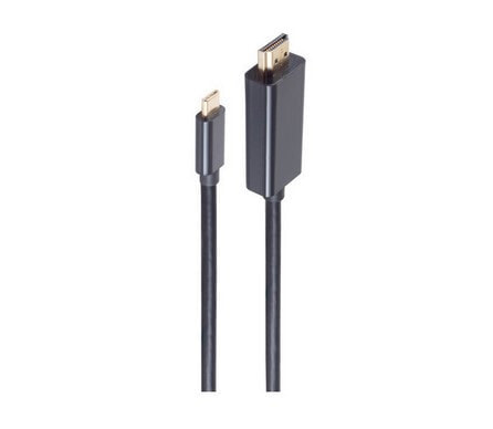 S-Conn 10-56045 видео кабель адаптер 3 m HDMI Тип A (Стандарт) USB Type-C Черный