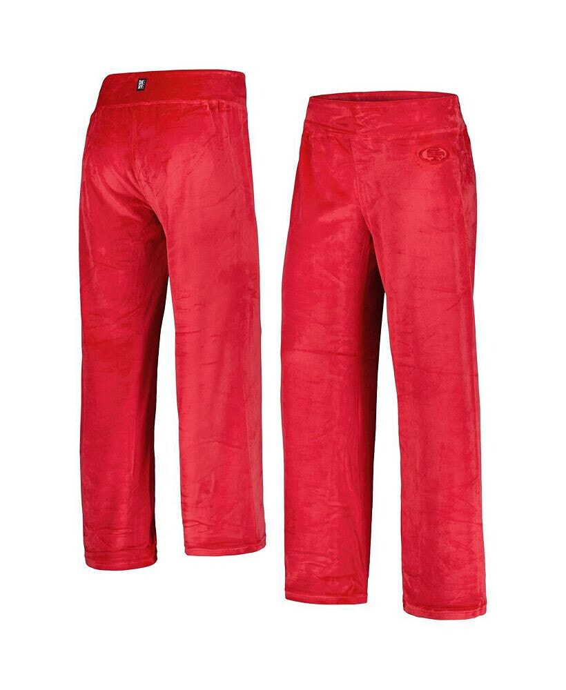 DKNY women's Scarlet San Francisco 49ers Demi Straight Leg Pants