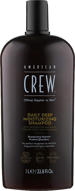 Tief feuchtigkeitsspendendes Shampoo für normales und trockenes Haar - American Crew Daily Deep Moisturizing Shampoo