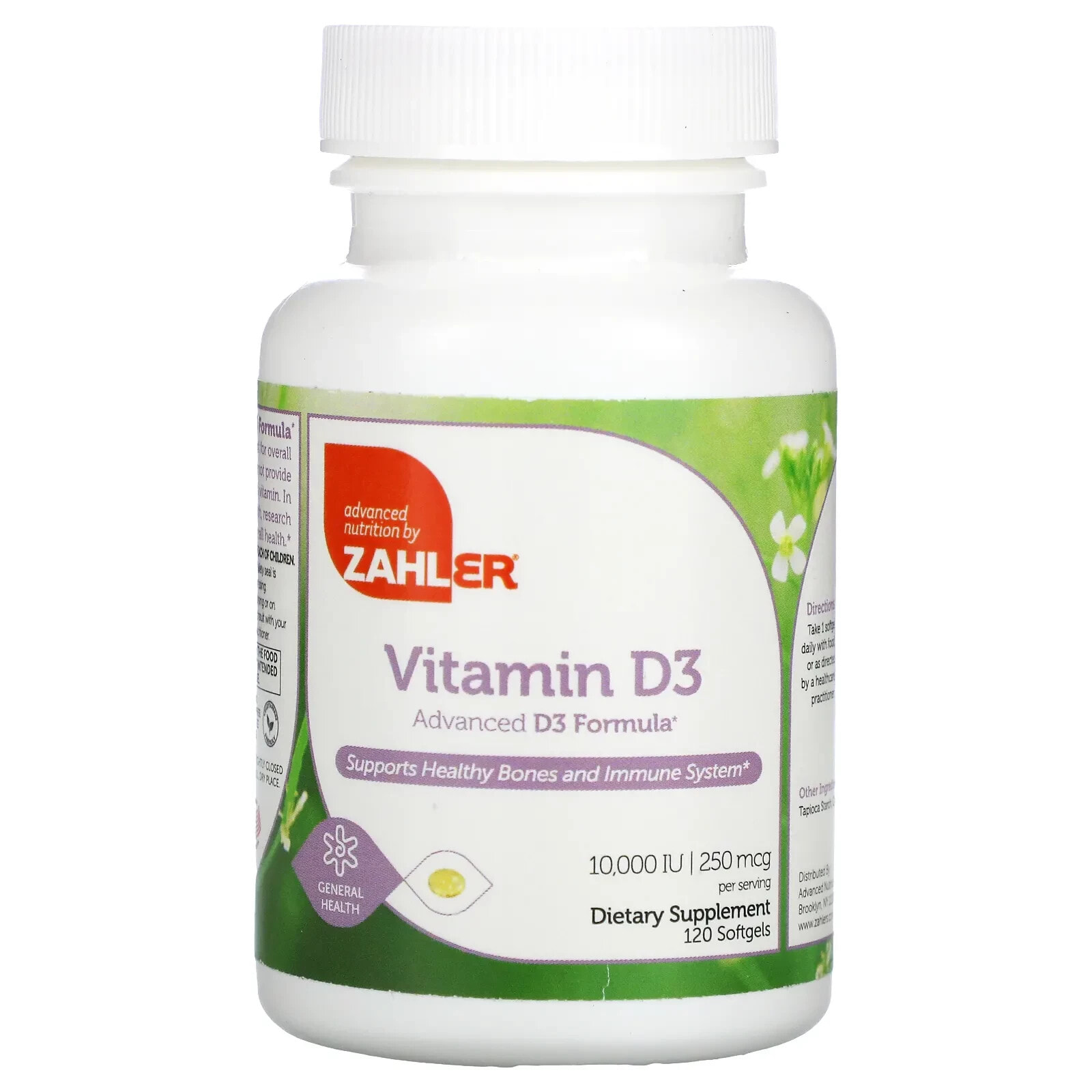 Vitamin D3, Advanced D3 Formula, 50 mcg (2,000 IU), 120 Softgels