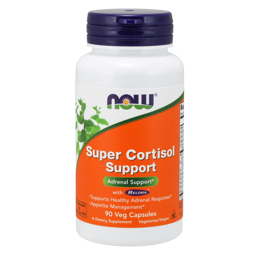 NOW Super Cortisol Support Растительная и питательная смесь для естественной поддержки надпочечников растительная и питательная смесь, разработанная для естественной поддержки здоровой реакции надпочечников растительная и питательная смесь, разработанная 