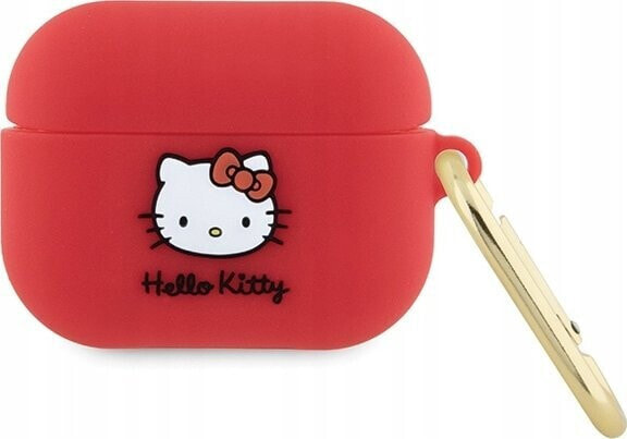 Sourcing Hello Kitty HKAP3DKHSF Airpods Pro cover fuchsia/fuschia Silicone 3D Kitty Head