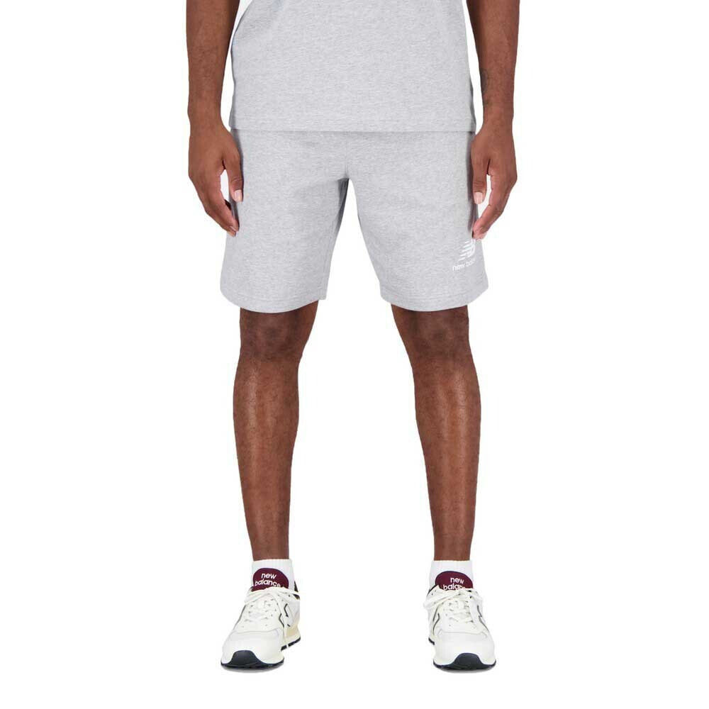 NEW BALANCE Essentials Stacked Logo French Terry Shorts