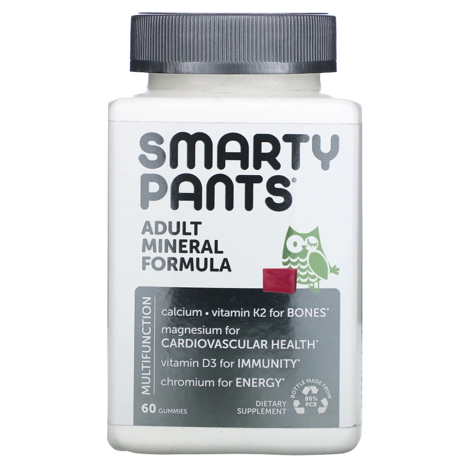 СмартиПэнтс, формула с минералами для взрослых, ягодная смесь, 60 жевательных таблеток