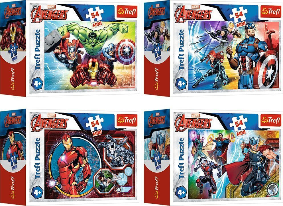 Trefl Puzzle 54el mini Bohaterowie Marvel 54166 TREFL