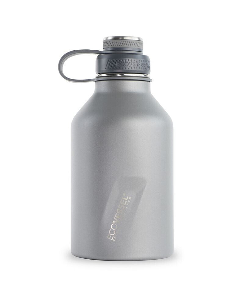 EcoVessel boss Trimax Insulated Stainless Steel Growler Bottle and Infuser, 64 oz