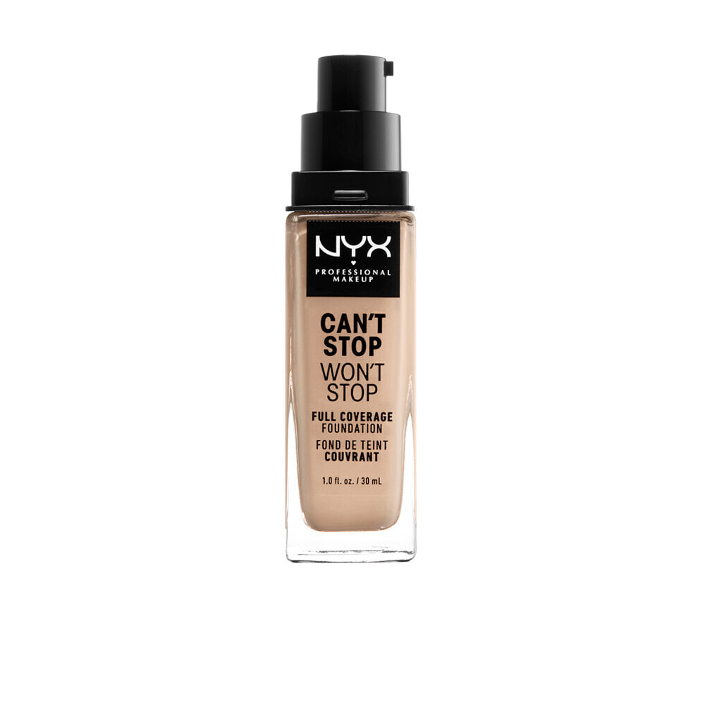 Nyx Cant Stop Wont Stop Full Coverage Foundation No. Light Ivory Водостойкая тональная основа с полным покрытием 30 мл