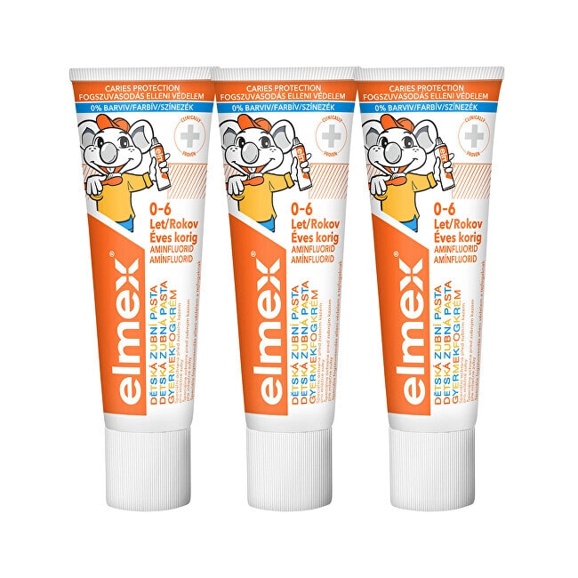Elmex Kids Trio Toothpaste  	Зубная паста для детей 3 х 50 мл
